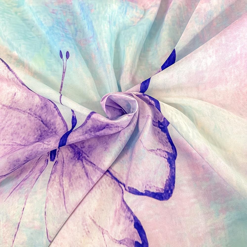 3-Piece Vibrant Rainbow Butterfly Duvet Cover Set - Soft, Cozy Girls' Bedding with 1 Duvet Cover and 2 Pillowcases - Ideal Room