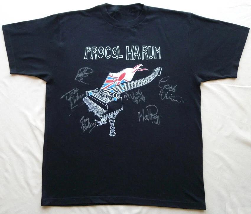 Vtg PROCOL HARUM Band Japanese Cotton Black Full Size T Shirt For Men TR247 XXXL