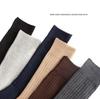 Men's Plus Size Striped Over-the-Knee Socks - European & American Autumn/Winter Combed Cotton.