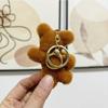 Adorable Plush Teddy Bear Keychain Soft Stuffed Animal Doll Cute Gift