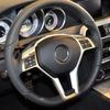 For Mercedes Benz C E CLA CLASS W204 W212 W117 C172 C218 C63 E63 2012-2014 For AMG Style Car Inner Steering Wheel Trim Cover