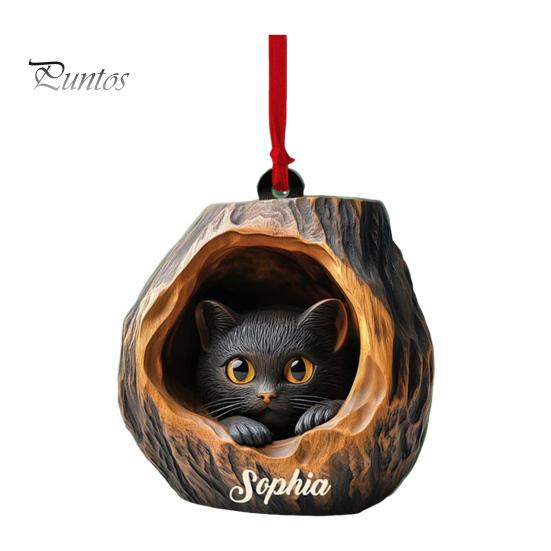 Christmas Animal Ornament Cartoon Forest Animal Hanging Decoration 2D Flat Acrylic Pendant for Christmas Tree Decor