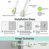 1pc No Drilling Drawer Latch Double Snap Cabinet Lock Child Safety Lock  Kitchen Fridge Oven Door