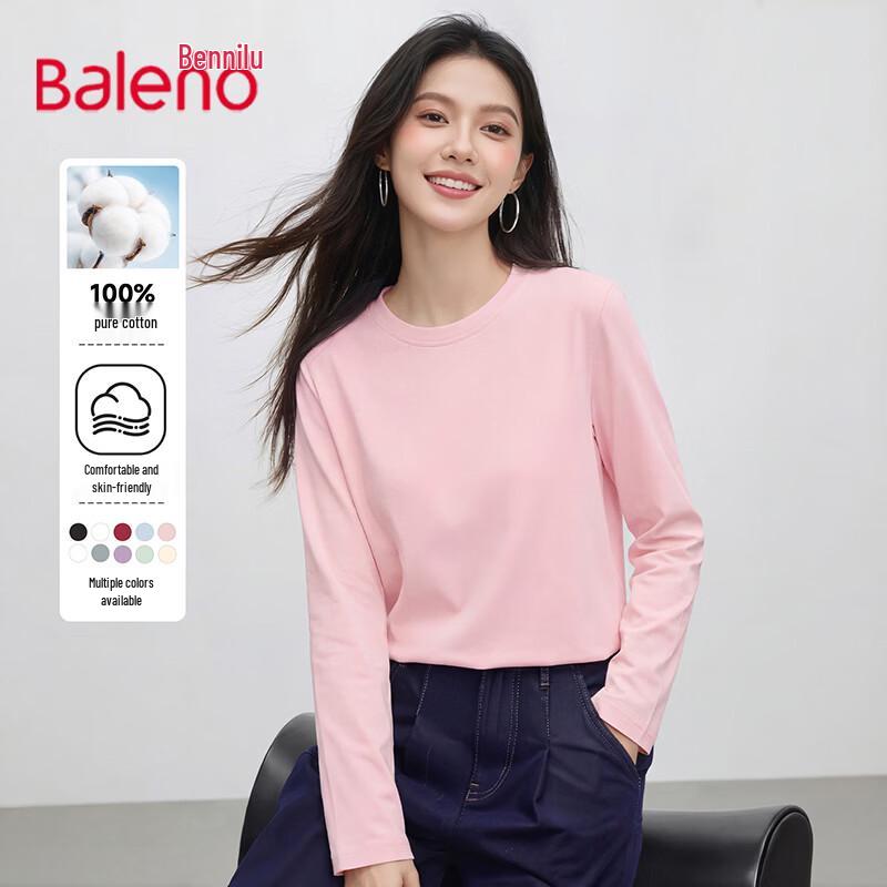 Baleno Women's 200g Pure Cotton Long-Sleeve T-Shirt