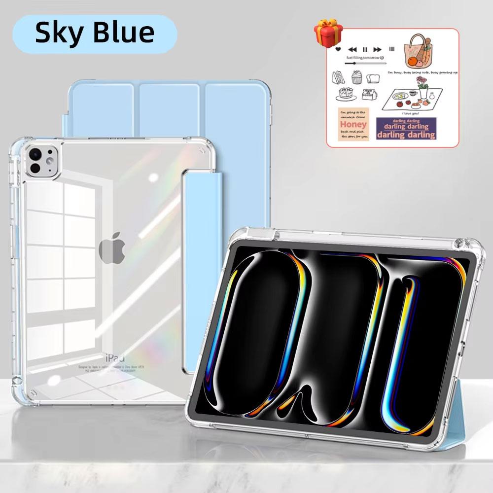 For  iPad Air 6 Case iPad Air 5  6 11 iPad Pro 11 12.9 13 10 Gen 10.2 9th 8th 7th 9.7 6th 5th Mini 7 6 Case With Pen Holder