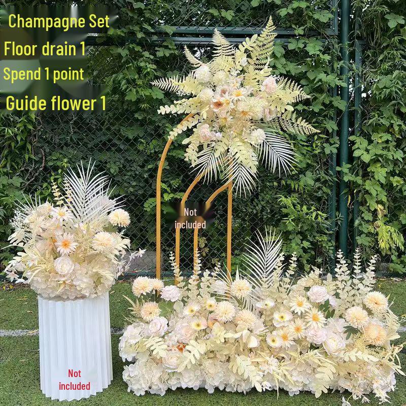 Künstliche Blumendekorationen für den Hochzeitsgang & die Bühne