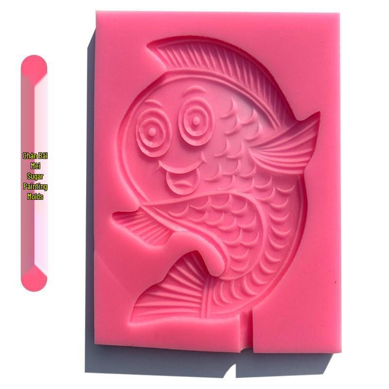 Zodiac Animal Silicone Mold Set: Cartoon Sugar Painting Lollipop Cow Template.
