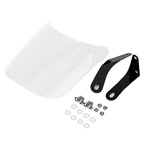YUANYE Motorcycle Windshield 5-7 inch for Triumph Bonneville T100 T200, Modified Windshield, Clear Motorcycle Windshield