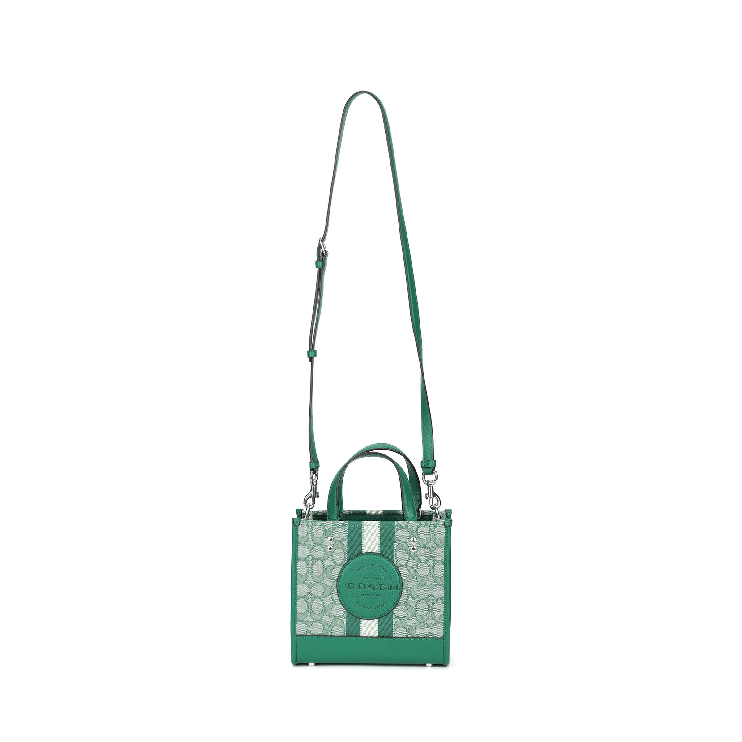 

Coach Dempsey 22 Classic Jacquard Letter Logo Tote Bag Women tote bags Green C8417-SVEZ Basic Set (Bag+Dust Bag)