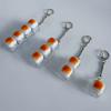Caramel Bread Stress Relief Keyboard Keychain Button Light Keycap Backpack Pendant For Student Office Adult Accessory 1Pc