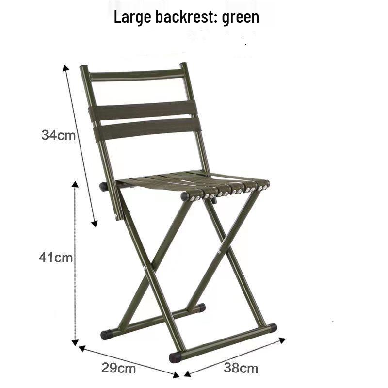 Portable Folding Backrest Chair for Camping, Fishing, Home, and Outdoor Use