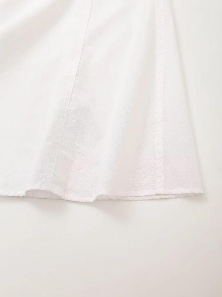 Summer European & American Holiday Style Women's Solid Color Long Dress