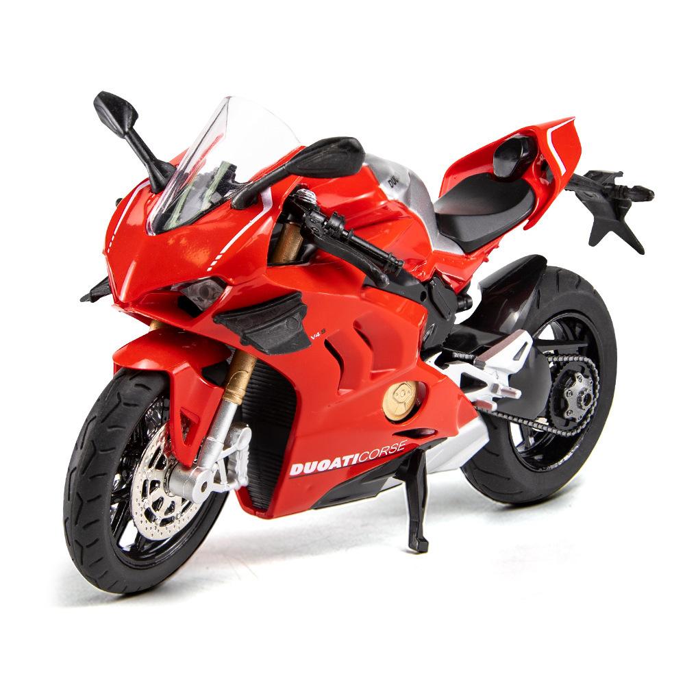 

1/12 Ducati Panigale V4S Alloy Гоночный Кросс-кантри Модель Модель Симулятор Игрушка Уличная Модель Мотоцикла Коллекция Детский Подарок