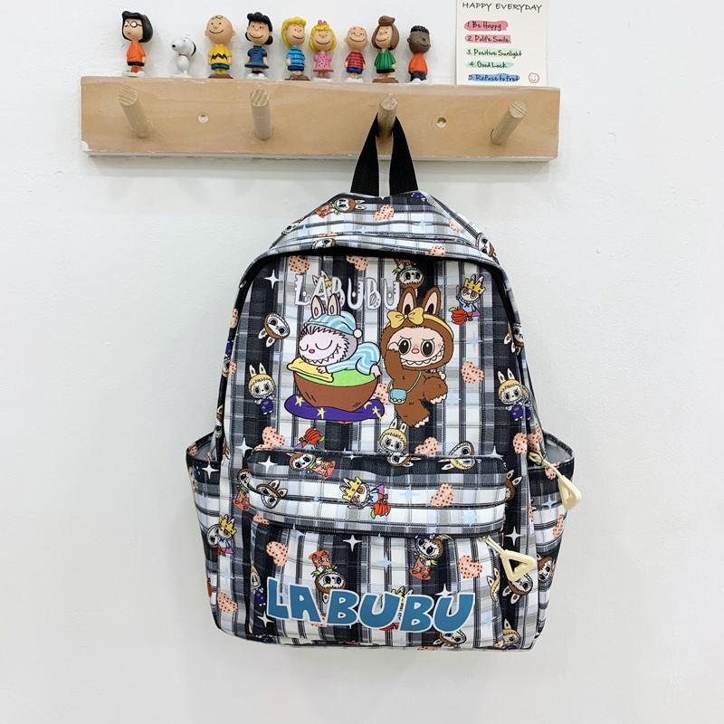 

New large-capacity children s backpack cute cartoon kindergarten baby lightweight schoolbag boys and girls backpack чорний