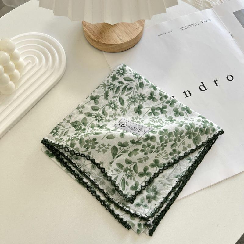 

Жіночі шарфи Бавовняна носова хустка Модна пов язка на голову Шарфи на шию 70 см 70CMX70CM дартмут зелений колір