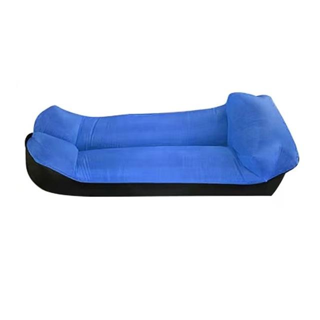 

Портативный воздушный диван, ленивое надувное сиденье-амфибия, кровать с небольшим объемом хранения, принадлежности для путешествий, пешего туризма, пикника, кемпинговое снаряжение синий