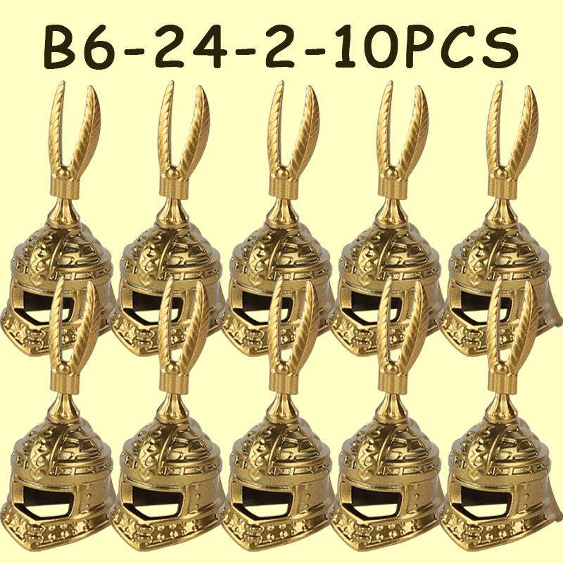 MOC Medieval Military Castle Soldier Figures Helmets Series Building Blocks Knights Accessories Warrior Hat  Bricks Toys Gifts