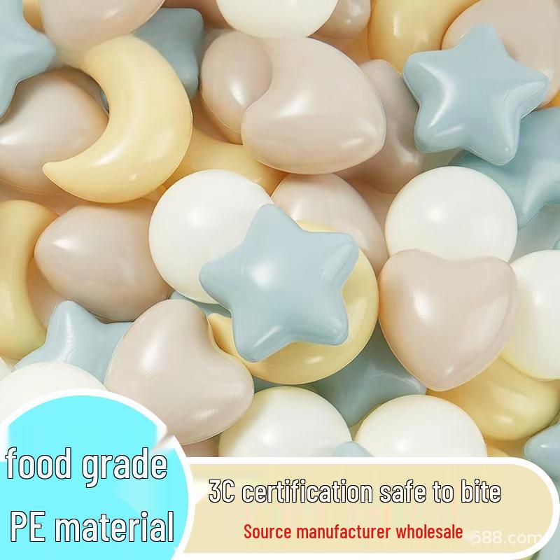 

Нетоксичні харчові кульки для дитячого майданчика в приміщенні, колір макарон, морські кульки Cream Pudding 50 pcs