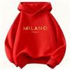 Sweat-shirt à capuche pour enfants, style Y2K, Milano, Italie, avec inscription, pour garçons et filles, vêtements décontractés,