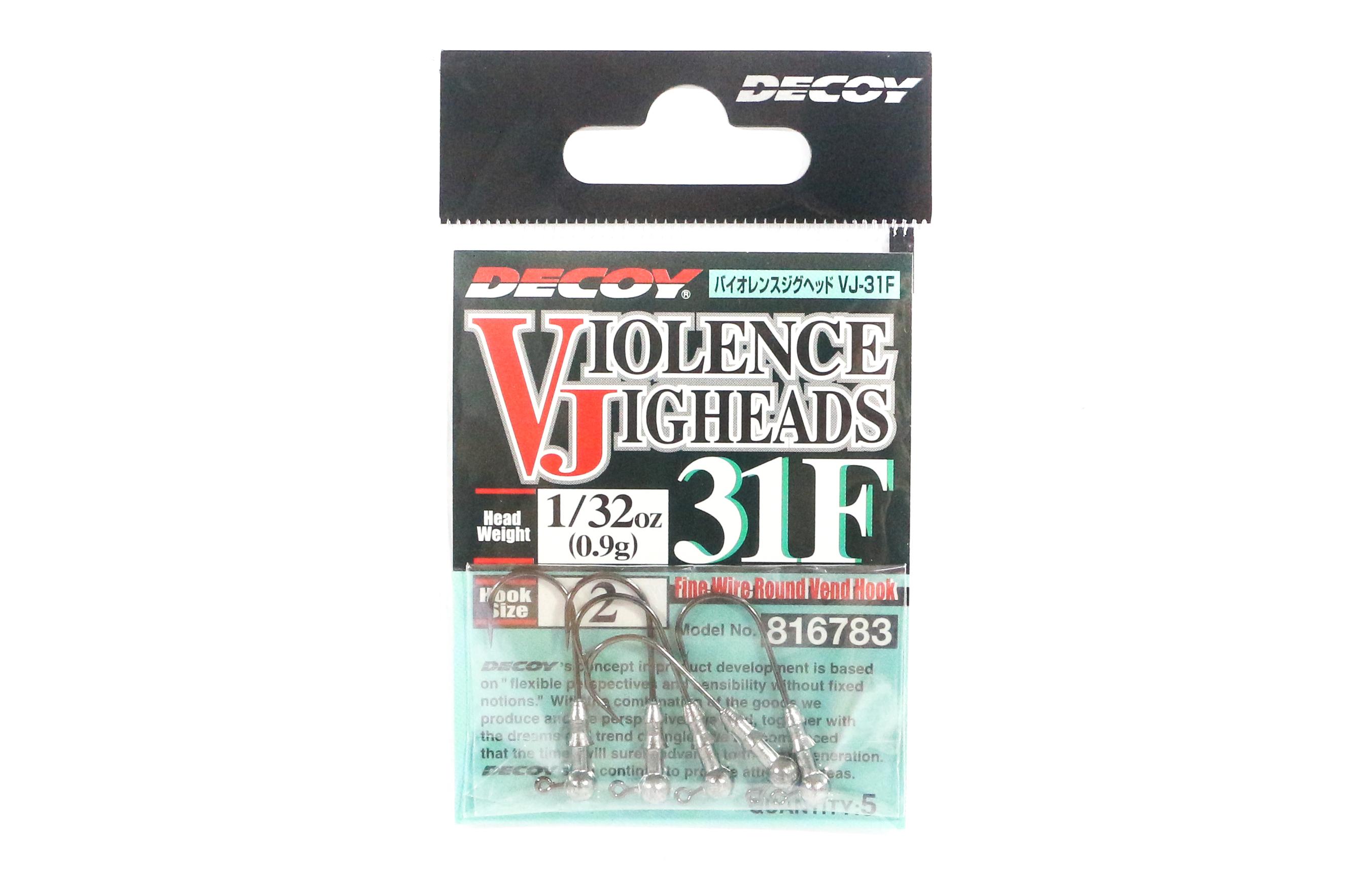 

Decoy VJ-31F Jig Head Violence Ball Hook Size 2 , 1/32 oz (6783)