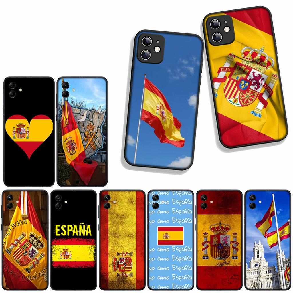 Cover for Samsung Galaxy A55 A56 A25 A36 A54 S8 S9 S21 S20 FE A53 A13 A12 A14 A33 A70 A71 A51 A21S Case Spain Flag Yellow Red