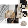 Minimalist Fashion Shoulder Bag For Women 2024 Trendy Summer Large Capacity Pu Bucket Bag