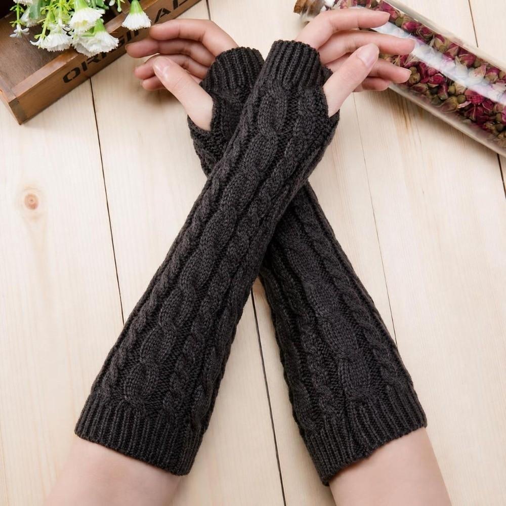 Knitted Arm Sleeves Gloves Fingerless Arm Sleeve Gloves Casual Wear Arm Warmers  Winter