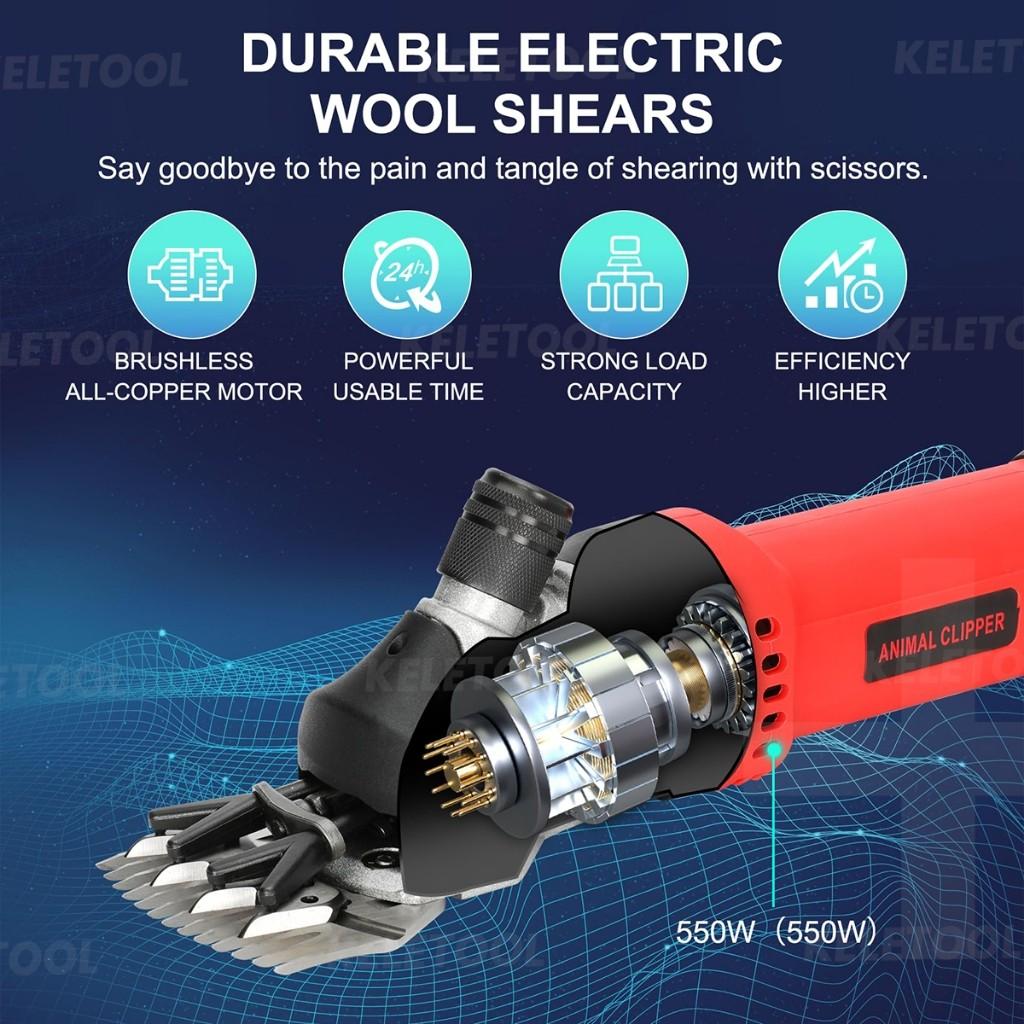 3500W Tierhaarkit Schere Wolle Schnitt Bauernhof Tier Schermaschine Scherer Maschine Elektrischer Schafschurapparat Ziegen Schurmaschine