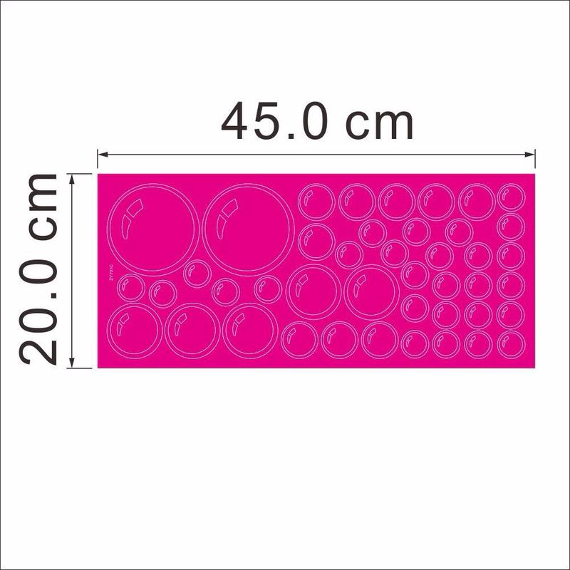 3Pcs/Pack Bubble Wall Sticker Removable Waterproofing Home Wall Sticker Kitchen Bathroom Wallpaper 3 Kinds Colors