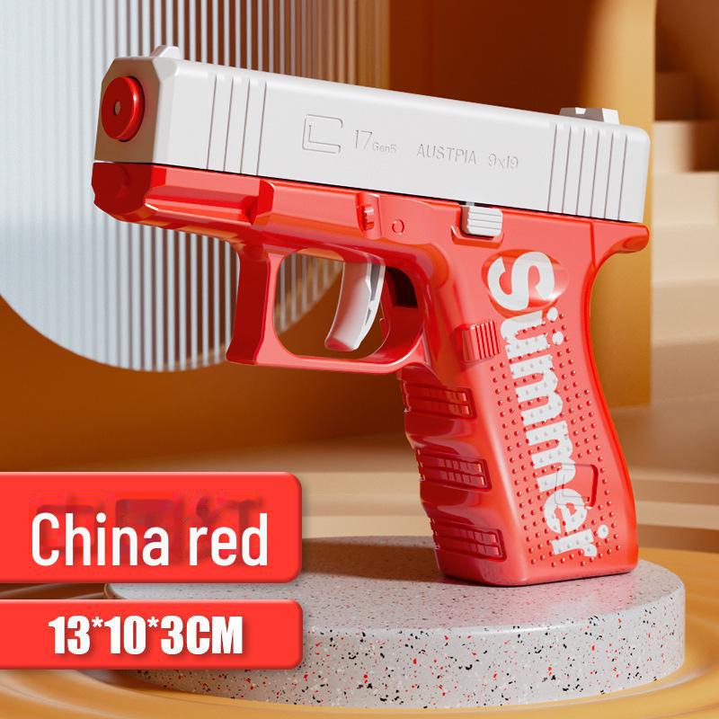 

Водяной пистолет Mini Glock Continuous Fire: Автоматический возврат, дальняя водная игрушка для детей