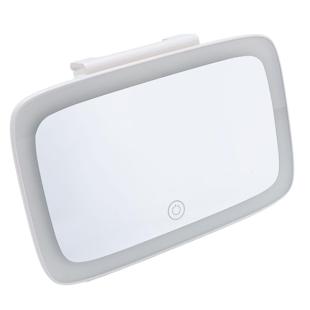 Car Sun Visor Vanity Mirror LED Light Makeup Mirror Rechargeable 3 Color Temperature Adjustment Vani