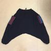 Sarouel Pants for Men and Dance and Yoga Asian Fashion x Women, 100% Cotton, All-Season, Style, (Black Blue/Red)