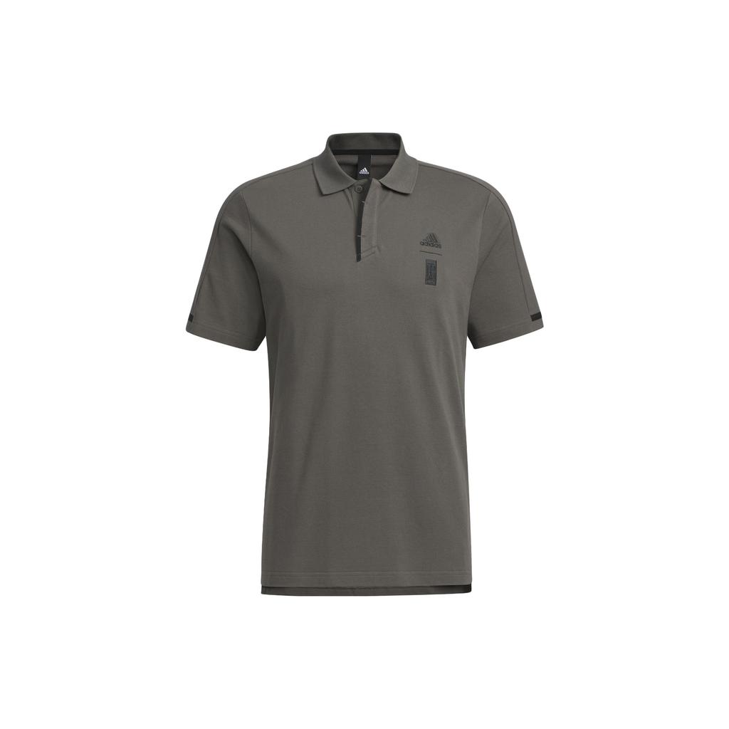 Adidas Polo Shirt Men's Stone Gray IA8106