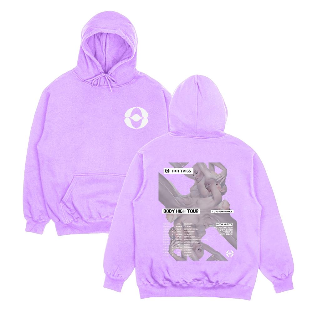 Hanorace FKA Twigs Body High Tour Estetică Harajuku Haine Grafice Femei Bărbați Hanorac Trendy Mânecă Lungă Casual Y2k Pulover
