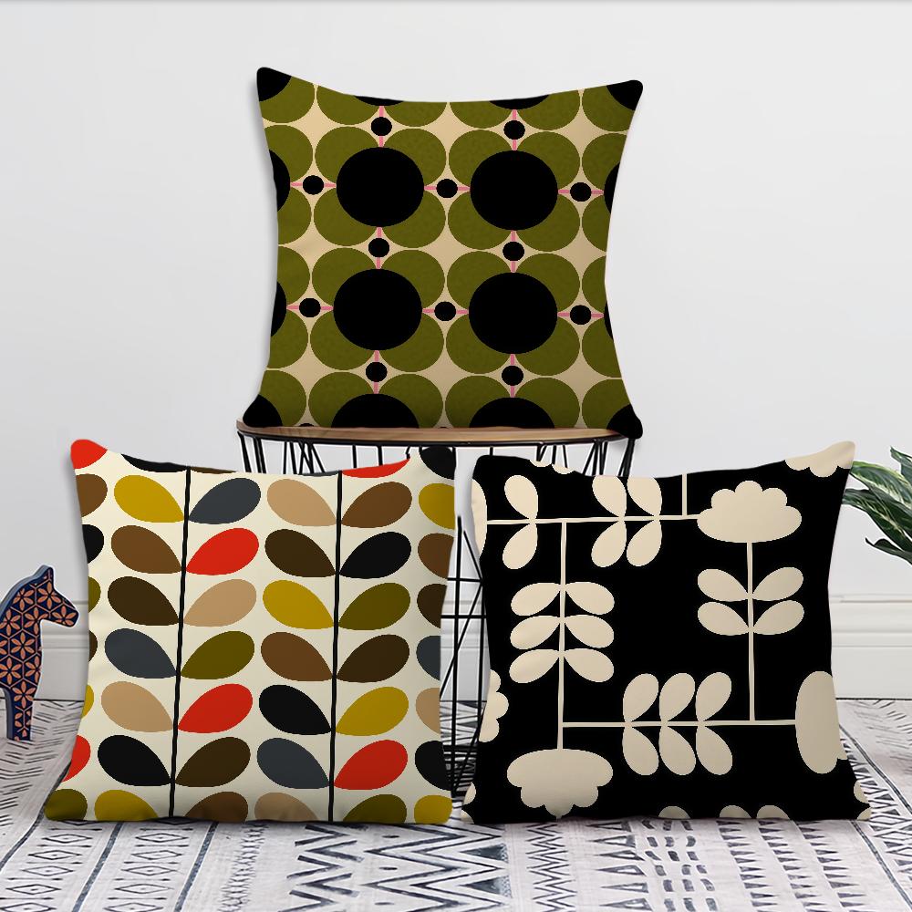 Ästhetische Kunst O-Orla Kiely Blumenstiel Kissenbezug Für Kissen Druck Sofa Dekoration Haus Auto Zimmer Büro Nordische Schlichtheit