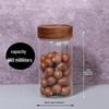 Acacia Wood Lid Glass Airtight Storage Jar for Honey or Bird's Nest
