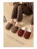Detachable Winter Indoor Non-Slip Furry Velvet Waterproof Slippers for Couples