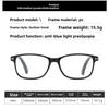 Men's Business Fashion Oval Frame Reading Glasses Women's Lightweight and Minimalist Anti Blue Light Presbyopic Glasses Comfortable Eye Protection