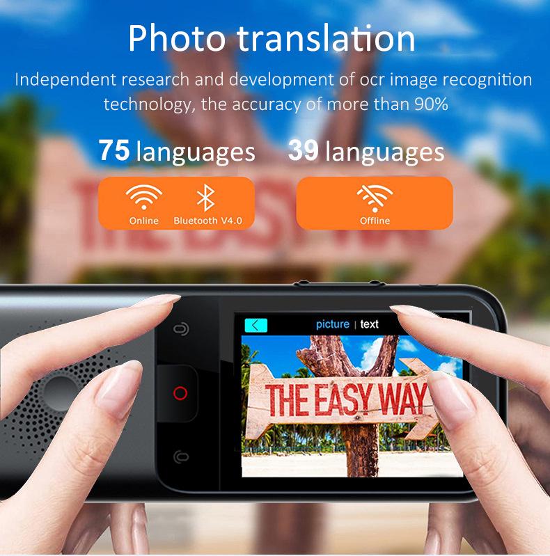 Cross-border Portable Offline Language Translator Earphones with Smart Photo Translation