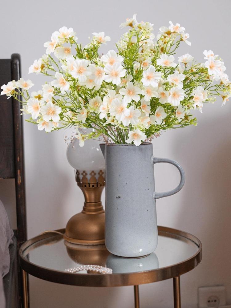 5 Pcs Silk Gypsophila Artificial Bouquets UV Resistant Fake Flowers Artificial Babys Breath Flowers for Home Wedding Party DIY Arrangement Table Decor