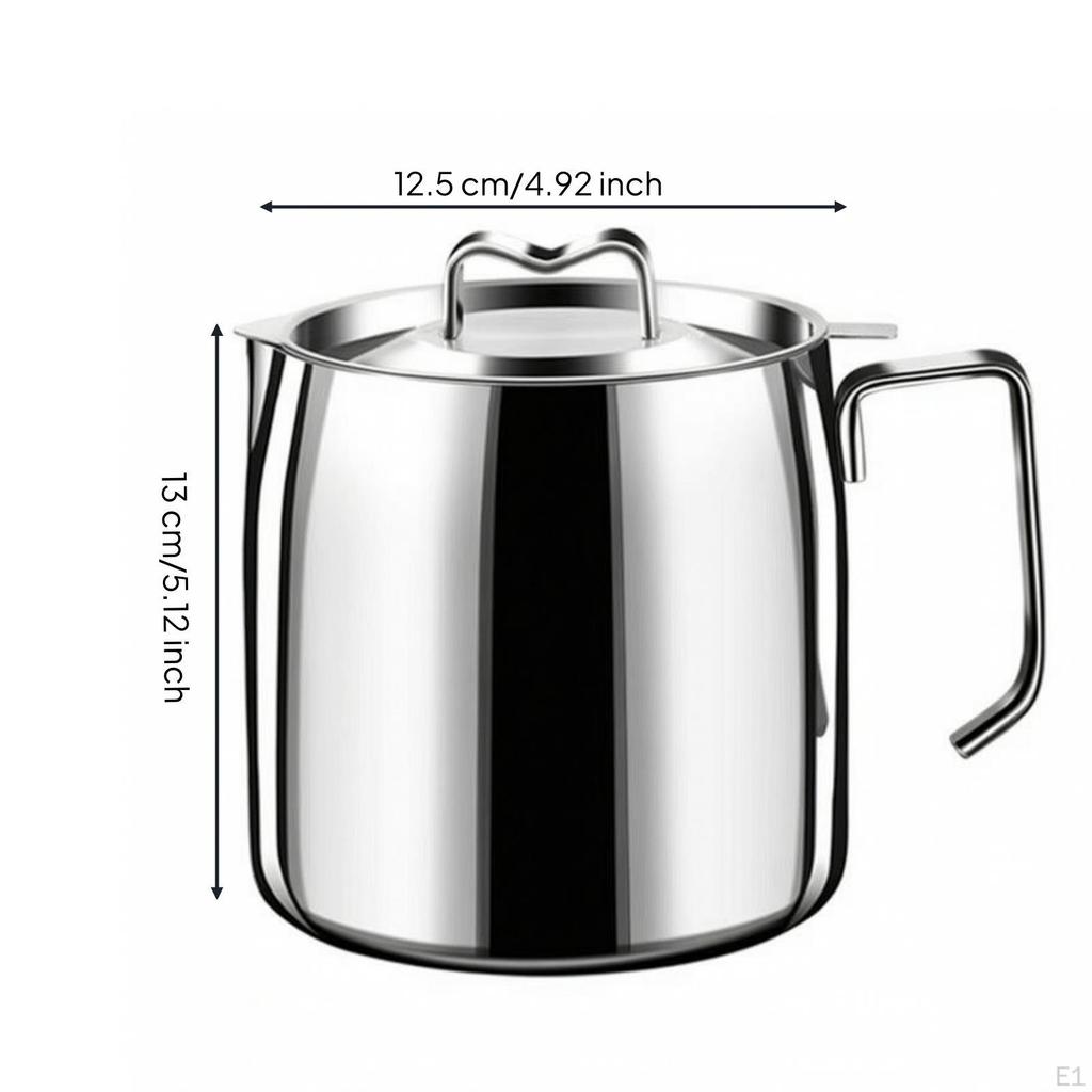Oil Filter Pot High Temperature Resistant for Deep Frying, Home Cooks