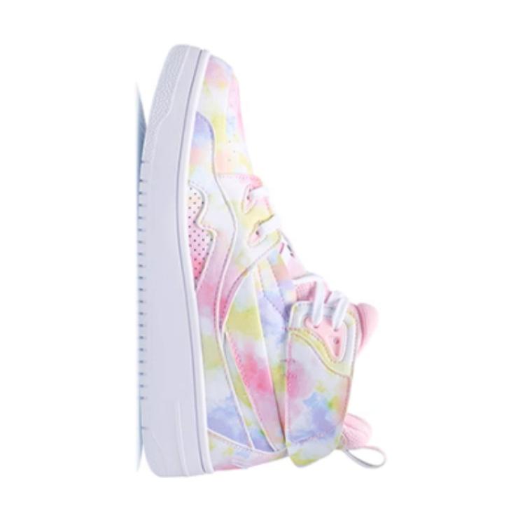 Li Ning Youth Comfortable Versatile Version Non-Slip Wear-Resistant Kids Skate Shoes Kids Sneakers Pink Blue YKCR150-2