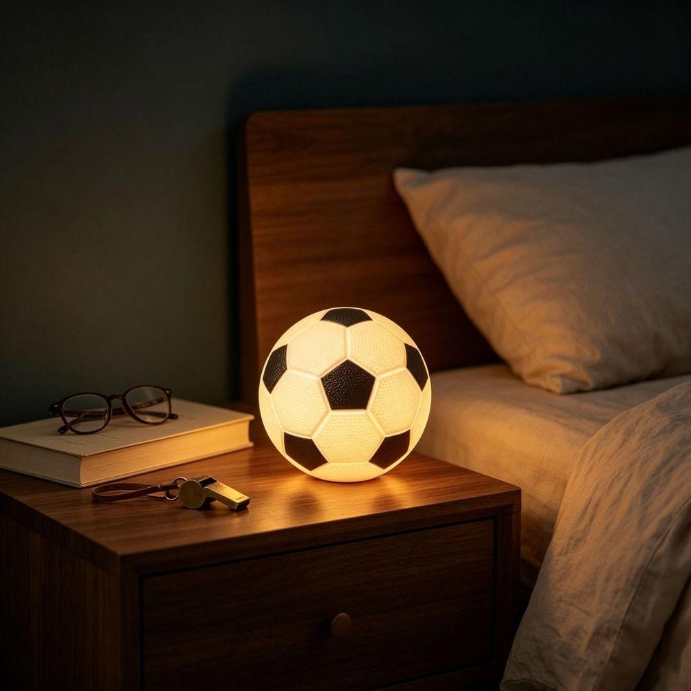 Silicone Softball Lamp Gift 3D Bedside Lamp Sport Theme Softball Night Light  Kids Room