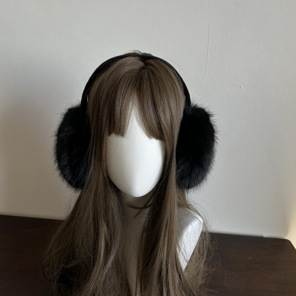 Cold-proof Folding Ear Cups Creative Fox-like Fur Earshield Warm Cute Plush Ear Cups Modern Simplicity Ear Protection Earshield