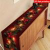 Linen Print Table Cloth Xmas Party Decor Table Runner High Quality Christmas Table Flag  Christmas