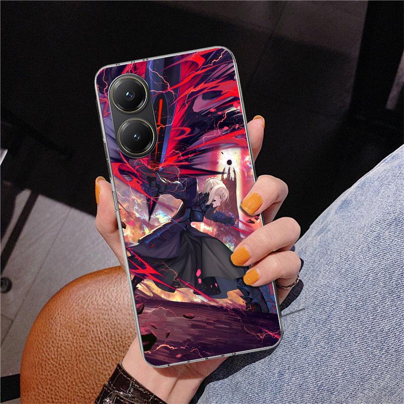 Fate Zero Stay Night Saber Phone Case For Xiaomi Poco X7 X6 X5 Pro F7 Ultra Redmi 15C 15 13C 13 12C 12 10 10A 10C 9 9A 9C 9T Cov