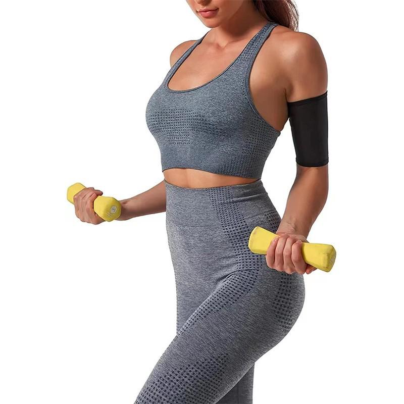 Women's Body Shaping Arm Sleeves Yoga Training Sweat Band Set