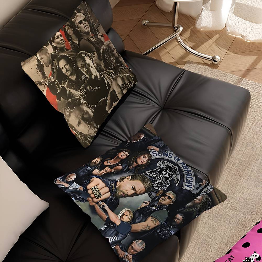 Crime Tv Sons Of Anarchy Pillow Cushion Cover Pillowcase Living Room Sofa Home Decor Customized