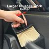 SEAMETAL Multifunctional Car Cleaning Brush Auto Air Outlet Gaps Dust Removal Brush Soft Bristles Car Interior Duster Clean Tool