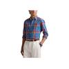 Polo Ralph Lauren Plaid Single-Breasted Collar Long Sleeve Shirt Men Shirts Blue MNPOWOV16823998-400